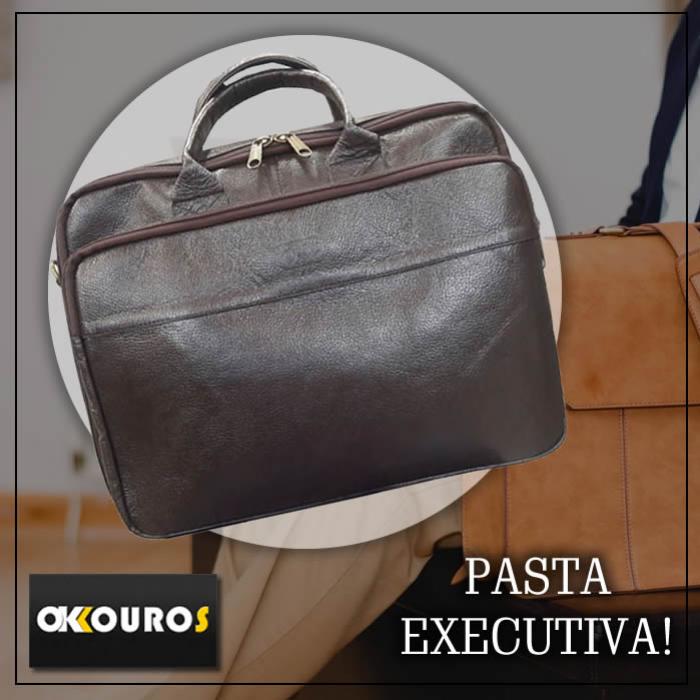 Que tal uma pasta executiva em couro?