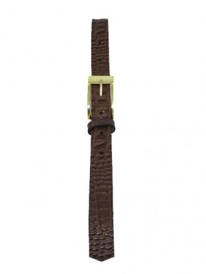 Cinto de Couro Feminino 1737 Caramelo Croco 
