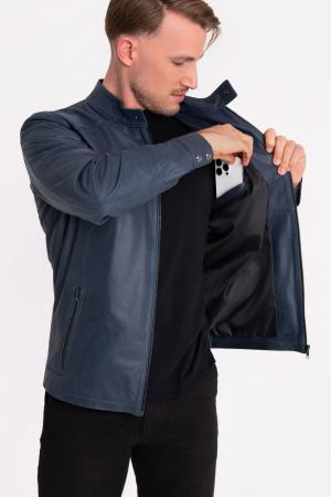 Jaqueta de Couro Masculina Vazada LORENZO  