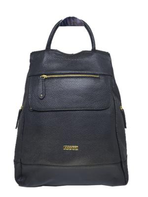 Mochila de Couro 1967 GIO Preta