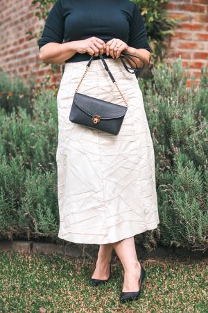 Saia de Retalhos de Pelica OLIVIA 